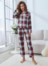 Top Pant Contrast Color Home Suit