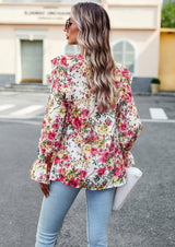 Women Printed Long-sleeved Shirt