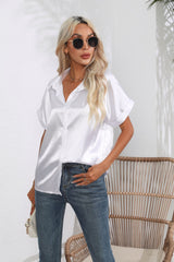 Satin Short-sleeved Shirt