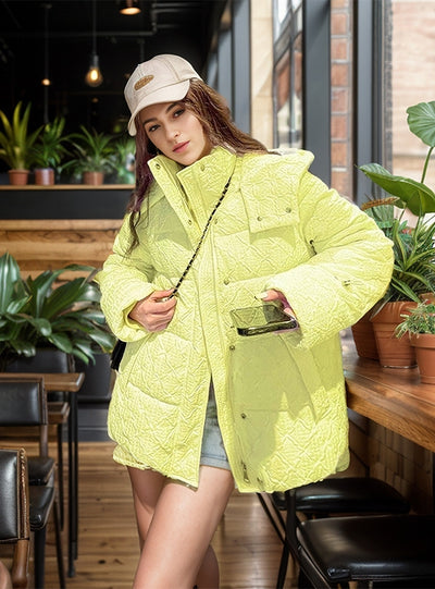 Thick Pocket Cotton-padded Jacket Coat