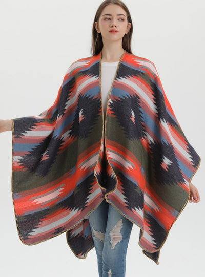 National Fashion Split Jacquard Jacquard Cloak