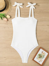 One-piece Solid Color Swimsuit