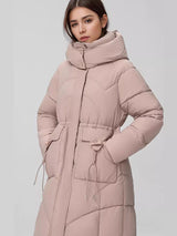 Waist Thickening Hooded Cotton-padded Jacket