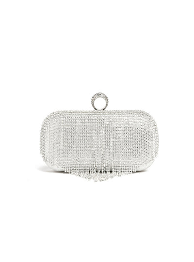 Chain Diamond-encrusted One-shoulder Bag