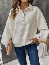 Loose Solid Color Leisure Pullover Top