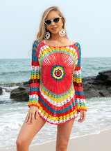 Hook Colorful Beach Holiday Bikini Cover Up