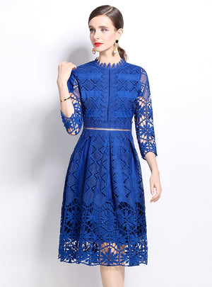 Long Sleeves and Slim Lace Dress