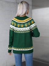 Christmas Print Round Neck Sweater