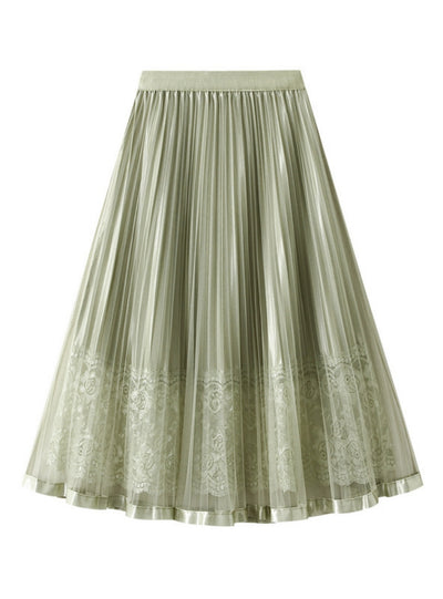 Women Lace Gauze Skirt