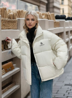 Short Loose Cotton Down Jacket Coat