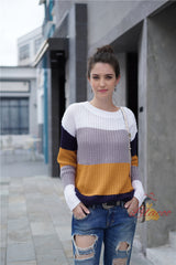 Striped Loose Pullover Sweater