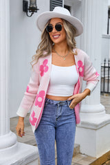 Cardigan Flower Sweater Coat