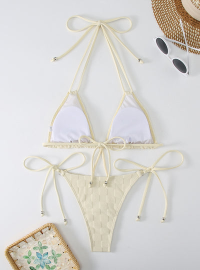 Sexy Split Long Rope Triangle Bikini