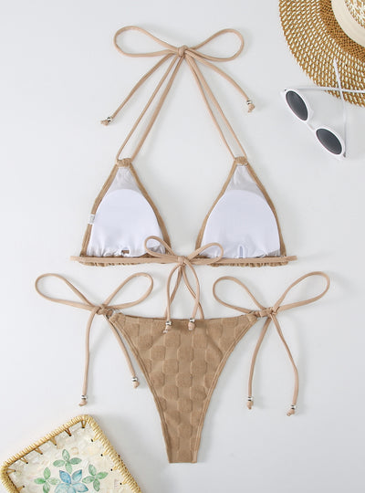 Sexy Split Long Rope Triangle Bikini