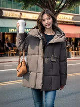 Fashion Padded Hooded Cotton-padded Jacket Coat