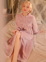 Flannel Warm Thick Robe Home Clothes