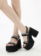 Foam-soled Thick-soled Buckles Sandals