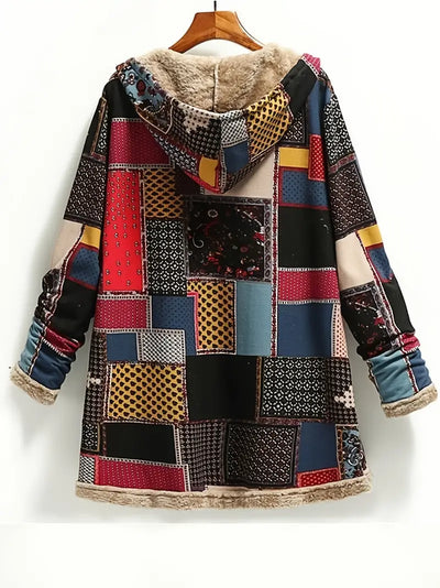 Cotton Double-sided Loose Retro Plaid Top Coat