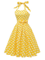 Sexy Retro Polka-dot Lace-up Dress