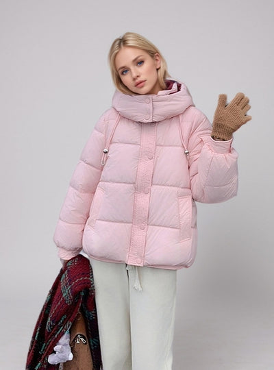 Thickened Hooded Casual Cotton-padded Coat