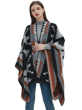 Ethnic Wind Geometric Shawl