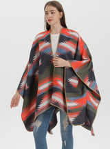 National Fashion Split Jacquard Jacquard Cloak