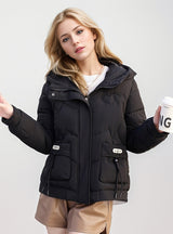 Short Padded Warm Solid Color Cotton-padded Coat