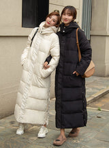 Extended Over-the-knee Thickened Cotton-padded Jacket