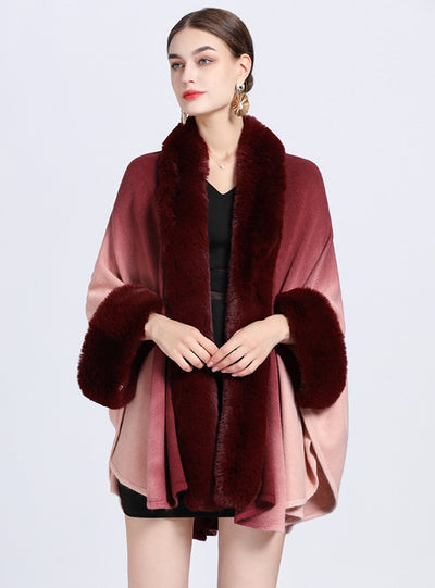 Large Knit Cardigan Loose Shawl Cloak