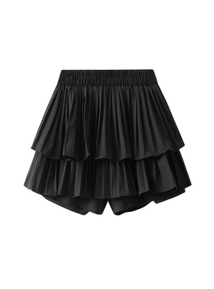 High Waist Fluffy Pleated Cake Skirt