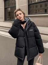 Thickened Warm Loose Hooded Cotton-padded Coat