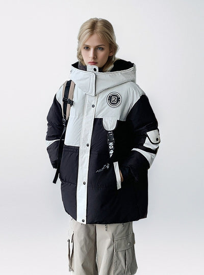 Long Casual Hooded Cotton-padded Jacket Coat