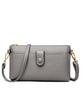 Solid Color Multi-layer Handbag