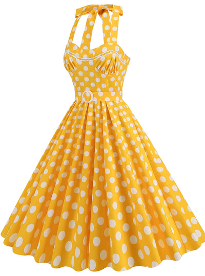 Hepburn Polka-dot Retro Dress