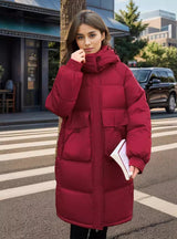 Medium and Long Loose Cotton-padded Jacket