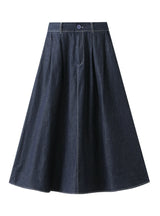 Denim Pocket High Waist Slim Skirt