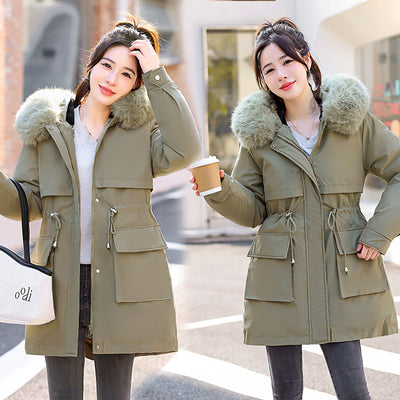 Mid-length Cotton-padded Jacket Coat