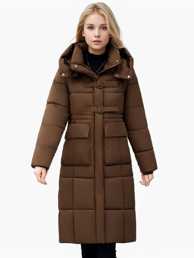 Medium and Long Over-the-knee Thickened Cotton-padded Jacket