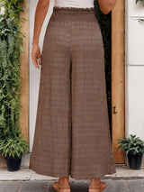 Solid Color Wide-leg Pant