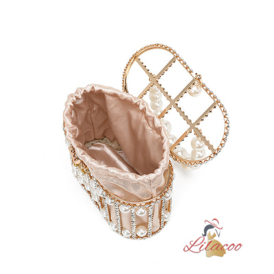 Diamond Pearl Handbag Birdcage Bag