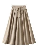 High Waist Pleated Skirt