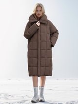 Thickened Slim Long Over Knee-high Cotton-padded Jacket