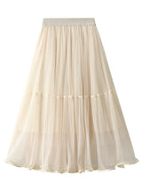 Women Tulle Slim Skirt