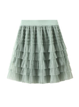 Mesh Cake Short Skirt