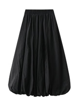 High Waist and Slim Flower Bud Lantern Skirt