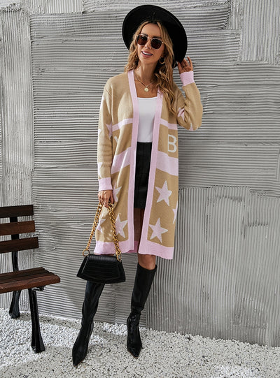 Women Large Size Long Coat Sweater