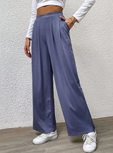 Folding Leisure Wide-leg Pants