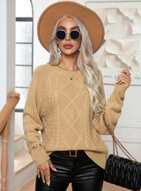 Twist Knitted Pullover Sweater