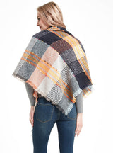 Ribbon Plaid Autumn and Winter Triangle Scarf