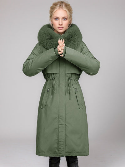 Slim and Long Padded Cotton-padded Coat